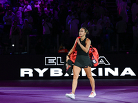 RIYADH, SAUDI ARABIA - NOVEMBER 06: Aryna Sabalenka of Belarus leaves the venue after loosing the match to Elena Rybakina of Kazakhstan, on...