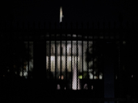 The White House remains behind both permanent and temporary anti-riot fences the day following ex-President and convicted felon Donald Trump...