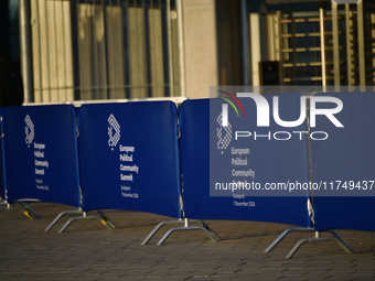 Preparations take place at the venue on the day of the 5th European Political Community Summit in Budapest, Hungary, on November 7, a day af...