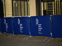 Preparations take place at the venue on the day of the 5th European Political Community Summit in Budapest, Hungary, on November 7, a day af...