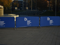 Preparations take place at the venue on the day of the 5th European Political Community Summit in Budapest, Hungary, on November 7, a day af...