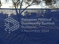 Preparations take place at the venue on the day of the 5th European Political Community Summit in Budapest, Hungary, on November 7, a day af...