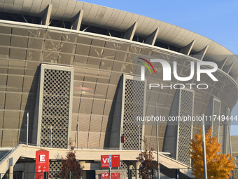 A general view of the Puskas Arena, the venue of the summit, in Budapest, Hungary, on November 7, during the 5th European Political Communit...