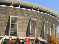 A general view of the Puskas Arena, the venue of the summit, in Budapest, Hungary, on November 7, during the 5th European Political Communit...