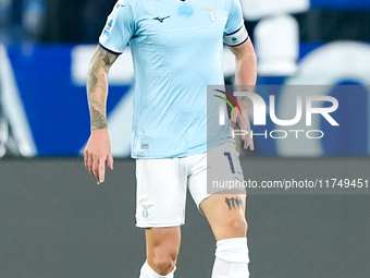 Alessio Romagnoli of SS Lazio during the Serie A Enilive match between SS Lazio and Cagliari Calcio at Stadio Olimpico on November 4, 2024 i...