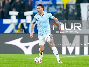 Alessio Romagnoli of SS Lazio during the Serie A Enilive match between SS Lazio and Cagliari Calcio at Stadio Olimpico on November 4, 2024 i...