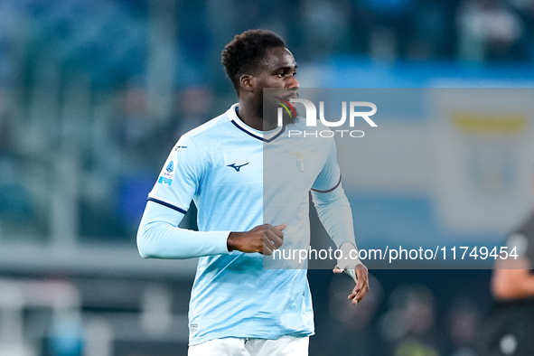 Boulaye Dia of SS Lazio during the Serie A Enilive match between SS Lazio and Cagliari Calcio at Stadio Olimpico on November 4, 2024 in Rome...