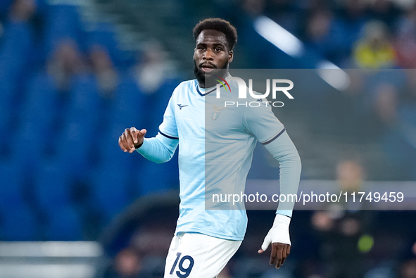 Boulaye Dia of SS Lazio during the Serie A Enilive match between SS Lazio and Cagliari Calcio at Stadio Olimpico on November 4, 2024 in Rome...