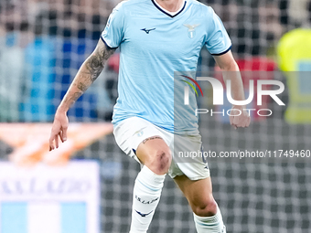 Nicolo' Rovella of SS Lazio during the Serie A Enilive match between SS Lazio and Cagliari Calcio at Stadio Olimpico on November 4, 2024 in...