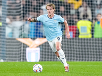 Nicolo' Rovella of SS Lazio during the Serie A Enilive match between SS Lazio and Cagliari Calcio at Stadio Olimpico on November 4, 2024 in...