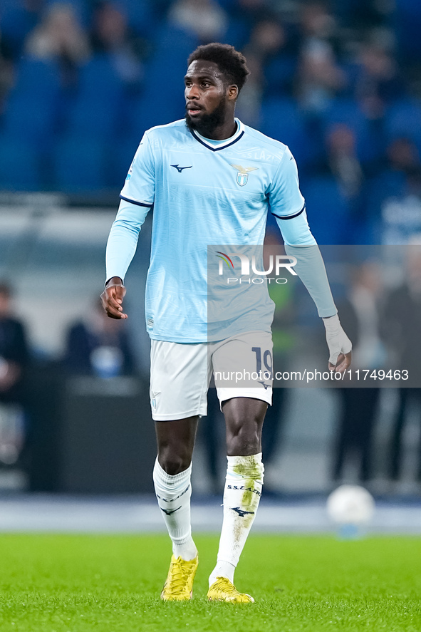 Boulaye Dia of SS Lazio during the Serie A Enilive match between SS Lazio and Cagliari Calcio at Stadio Olimpico on November 4, 2024 in Rome...