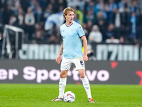 Nicolo' Rovella of SS Lazio during the Serie A Enilive match between SS Lazio and Cagliari Calcio at Stadio Olimpico on November 4, 2024 in...