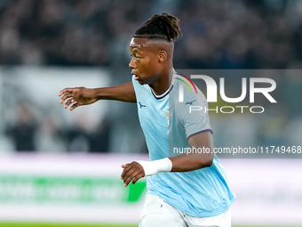 Tijjani Noslin of SS Lazio during the Serie A Enilive match between SS Lazio and Cagliari Calcio at Stadio Olimpico on November 4, 2024 in R...