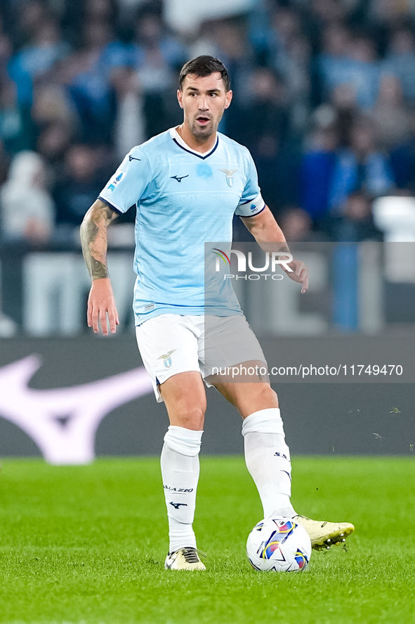 Alessio Romagnoli of SS Lazio during the Serie A Enilive match between SS Lazio and Cagliari Calcio at Stadio Olimpico on November 4, 2024 i...