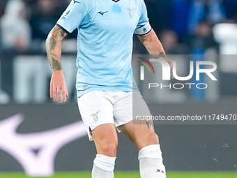 Alessio Romagnoli of SS Lazio during the Serie A Enilive match between SS Lazio and Cagliari Calcio at Stadio Olimpico on November 4, 2024 i...