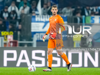 Ivan Provedel of SS Lazio looks on during the Serie A Enilive match between SS Lazio and Cagliari Calcio at Stadio Olimpico on November 4, 2...