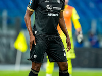 Yerry Mina of Cagliari Calcio during the Serie A Enilive match between SS Lazio and Cagliari Calcio at Stadio Olimpico on November 4, 2024 i...