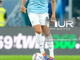 Matteo Guendouzi of SS Lazio during the Serie A Enilive match between SS Lazio and Cagliari Calcio at Stadio Olimpico on November 4, 2024 in...