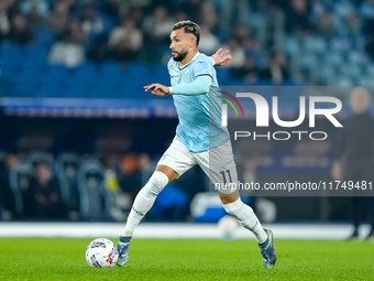 during the Serie A Enilive match between SS Lazio and Cagliari Calcio at Stadio Olimpico on November 4, 2024 in Rome, Italy. (