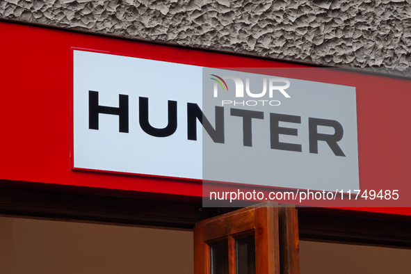 The first store of the British century fashion brand HUNTER opens in Chinese Mainland in Shanghai, China, on November 7, 2024. 