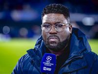 Royston Drenthe of ZIGGO Sport is present during the match between Feyenoord and Salzburg at the Feyenoord stadium De Kuip for the UEFA Cham...