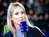 Helene Hendriks of ZIGGO Sport is present during the match between Feyenoord and Salzburg at the Feyenoord stadium De Kuip for the UEFA Cham...