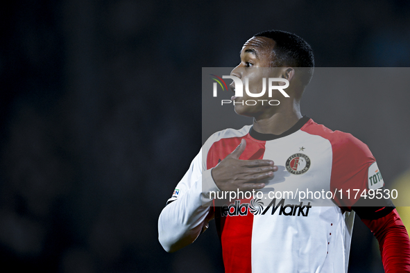 Feyenoord Rotterdam forward Igor Paixao plays during the match between Feyenoord and Salzburg at the Feyenoord stadium De Kuip for the UEFA...