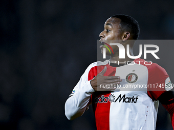 Feyenoord Rotterdam forward Igor Paixao plays during the match between Feyenoord and Salzburg at the Feyenoord stadium De Kuip for the UEFA...