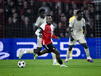 Feyenoord Rotterdam midfielder Quinten Timber plays during the match between Feyenoord and Salzburg at the Feyenoord stadium De Kuip for the...