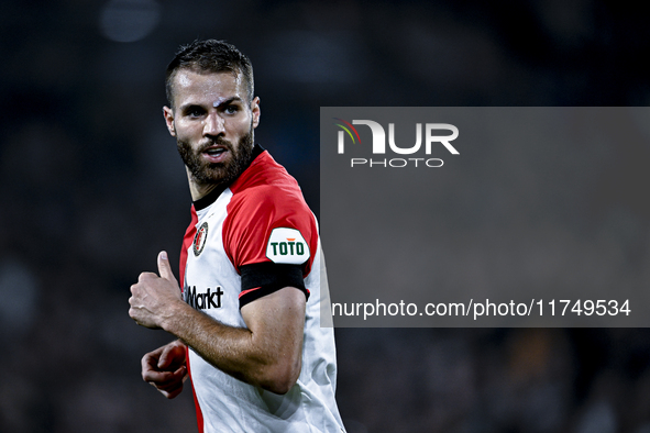 Feyenoord Rotterdam defender Bart Nieuwkoop plays during the match between Feyenoord and Salzburg at the Feyenoord stadium De Kuip for the U...