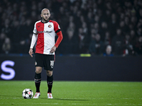 Feyenoord Rotterdam defender Gernot Trauner plays during the match between Feyenoord and Salzburg at the Feyenoord stadium De Kuip for the U...