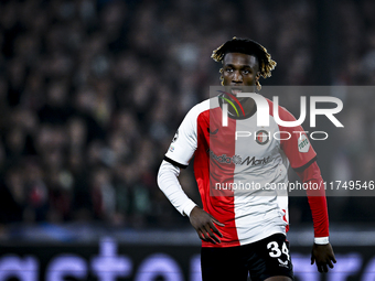 Feyenoord Rotterdam midfielder Chris-Kevin Nadje plays during the match between Feyenoord and Salzburg at the Feyenoord stadium De Kuip for...