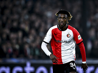 Feyenoord Rotterdam midfielder Chris-Kevin Nadje plays during the match between Feyenoord and Salzburg at the Feyenoord stadium De Kuip for...