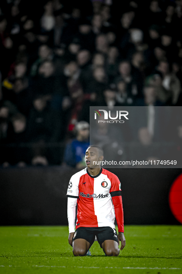 Feyenoord Rotterdam forward Igor Paixao plays during the match between Feyenoord and Salzburg at the Feyenoord stadium De Kuip for the UEFA...