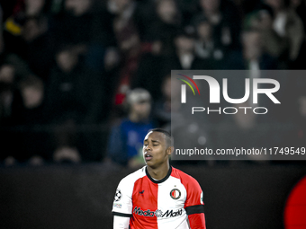 Feyenoord Rotterdam forward Igor Paixao plays during the match between Feyenoord and Salzburg at the Feyenoord stadium De Kuip for the UEFA...