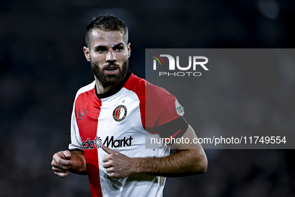 Feyenoord Rotterdam defender Bart Nieuwkoop plays during the match between Feyenoord and Salzburg at the Feyenoord stadium De Kuip for the U...