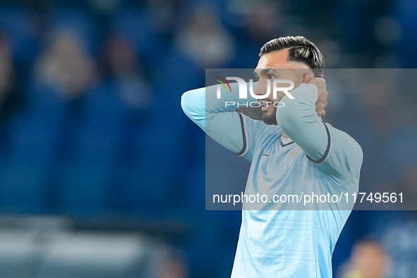 Taty Castellanos of SS Lazio looks dejected during the Serie A Enilive match between SS Lazio and Cagliari Calcio at Stadio Olimpico on Nove...