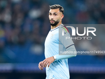 Taty Castellanos of SS Lazio looks on during the Serie A Enilive match between SS Lazio and Cagliari Calcio at Stadio Olimpico on November 4...