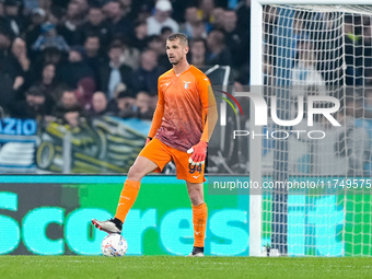 Ivan Provedel of SS Lazio during the Serie A Enilive match between SS Lazio and Cagliari Calcio at Stadio Olimpico on November 4, 2024 in Ro...