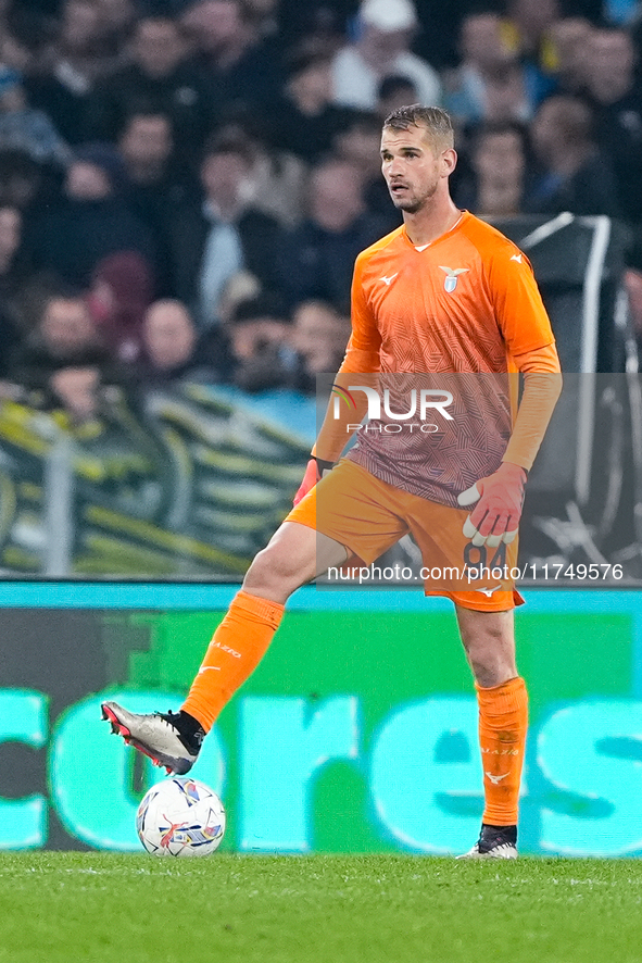 Ivan Provedel of SS Lazio during the Serie A Enilive match between SS Lazio and Cagliari Calcio at Stadio Olimpico on November 4, 2024 in Ro...