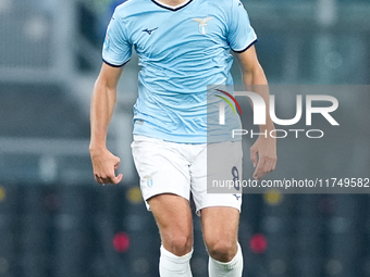 Matteo Guendouzi of SS Lazio during the Serie A Enilive match between SS Lazio and Cagliari Calcio at Stadio Olimpico on November 4, 2024 in...