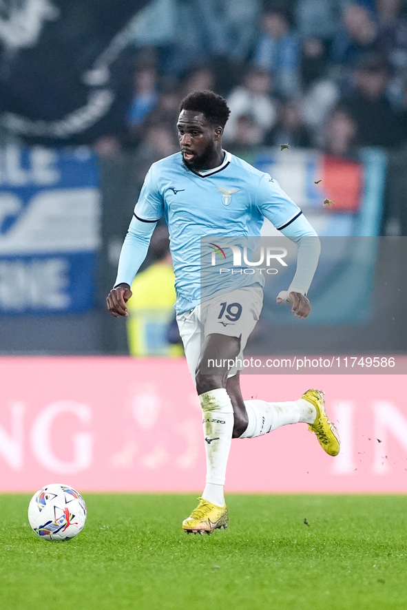 Boulaye Dia of SS Lazio during the Serie A Enilive match between SS Lazio and Cagliari Calcio at Stadio Olimpico on November 4, 2024 in Rome...