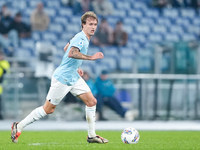 Nicolo' Rovella of SS Lazio during the Serie A Enilive match between SS Lazio and Cagliari Calcio at Stadio Olimpico on November 4, 2024 in...