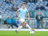 Nicolo' Rovella of SS Lazio during the Serie A Enilive match between SS Lazio and Cagliari Calcio at Stadio Olimpico on November 4, 2024 in...