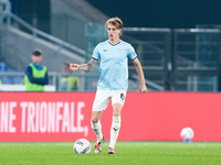 Nicolo' Rovella of SS Lazio during the Serie A Enilive match between SS Lazio and Cagliari Calcio at Stadio Olimpico on November 4, 2024 in...