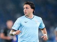 Samuel Gigot of SS Lazio looks on during the Serie A Enilive match between SS Lazio and Cagliari Calcio at Stadio Olimpico on November 4, 20...