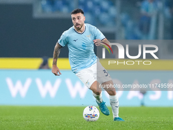 Mario Gila of SS Lazio during the Serie A Enilive match between SS Lazio and Cagliari Calcio at Stadio Olimpico on November 4, 2024 in Rome,...