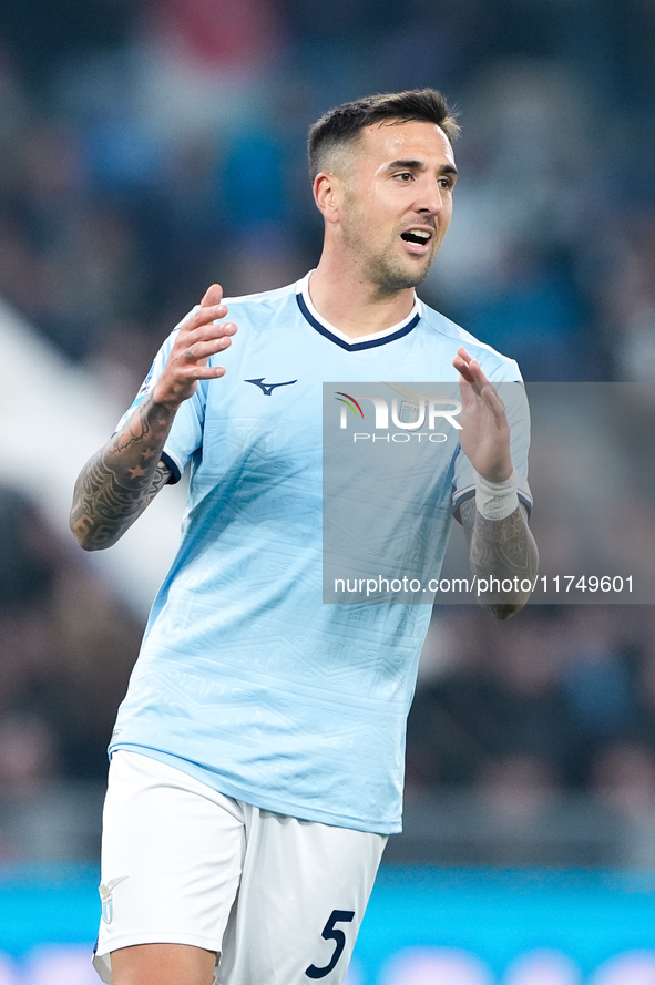 Matias Vecino of SS Lazio looks dejected during the Serie A Enilive match between SS Lazio and Cagliari Calcio at Stadio Olimpico on Novembe...