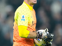 Simone Scuffet of Cagliari Calcio looks on during the Serie A Enilive match between SS Lazio and Cagliari Calcio at Stadio Olimpico on Novem...