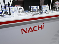 Visitors visit the NACHI exhibition area during the technical equipment exhibition area of the 7th China International Import Expo in Shangh...